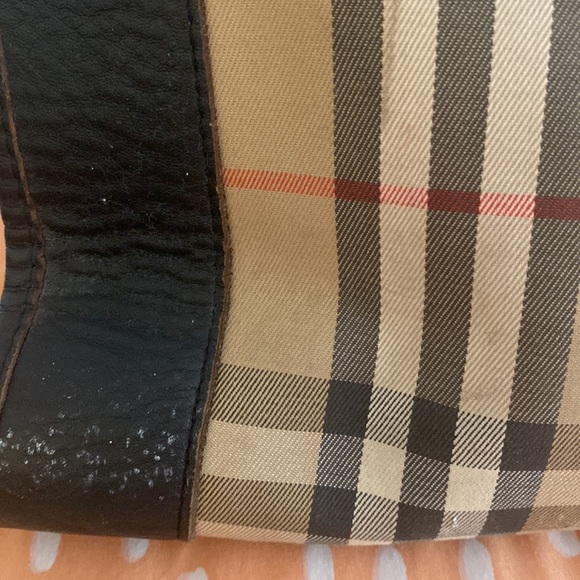 VINTAGE AUTHENTIC BURBERRY TOP HANDLE BAG - Picture 5 of 16